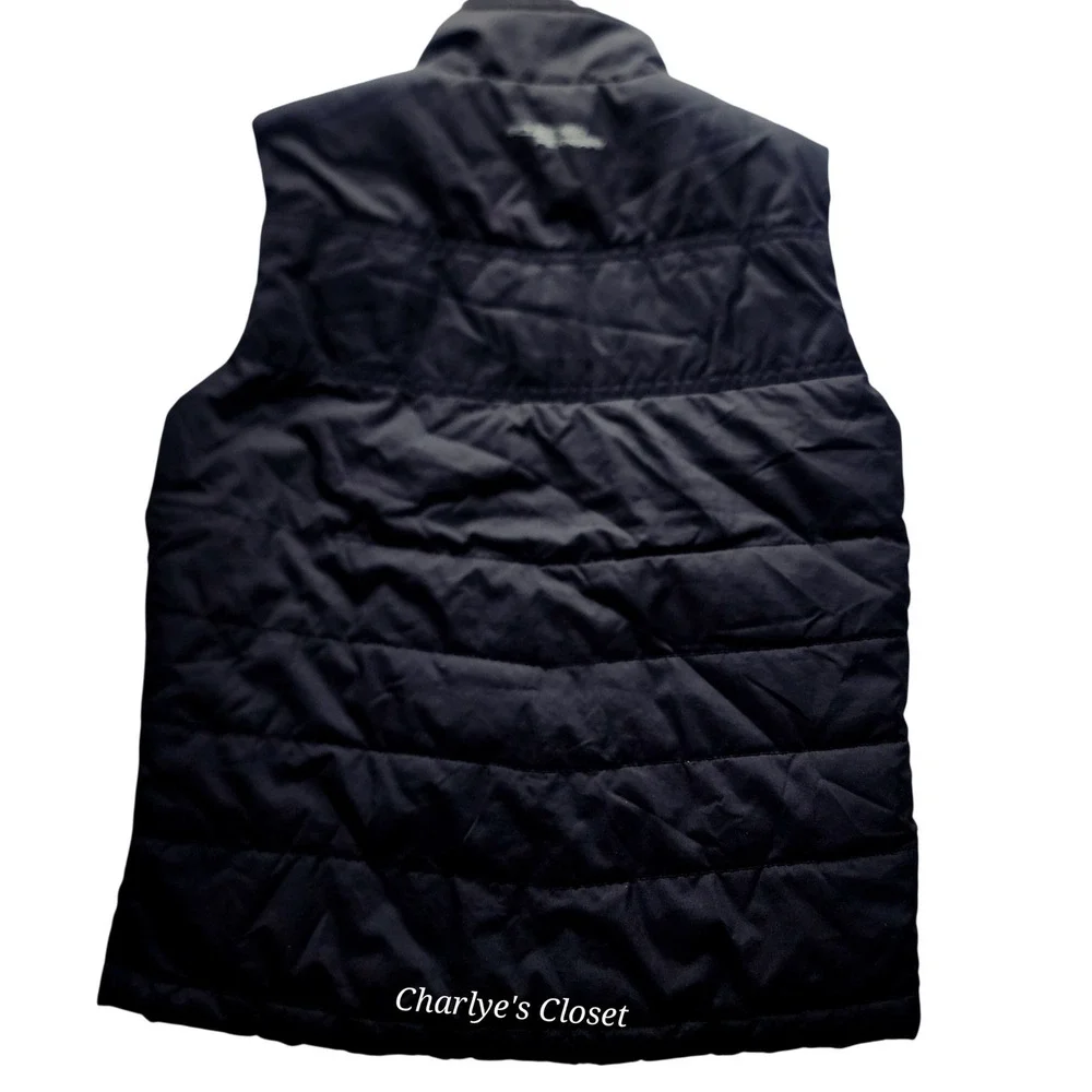 Ferrari Kids Black Scuderia F1 Puffer Vest‎ Full-Zip Quilted M Racing Autobahn